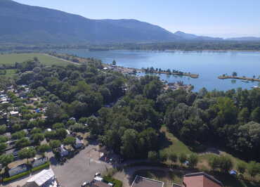 Vue aérienne du camping